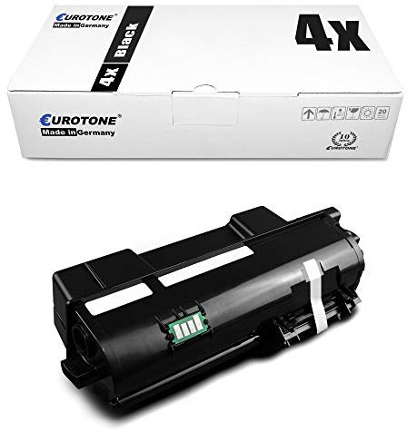 4X Müller Printware Toner für Kyocera ECOSYS P2040DN P2040DW ersetzt TK-1160 TK1160 Schwarz