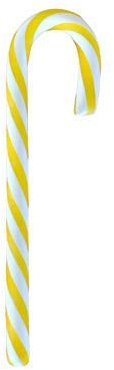 72 PZ Lecca lecca mini candy cane GIALLO GUSTO LIMONE 14 gr