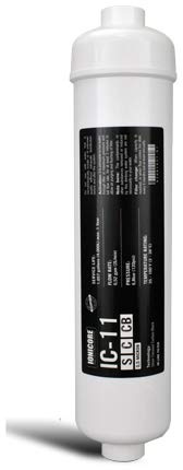 Filtro in Linea al Carbone Attivo al Cocco battereostatico Ionicore IC-11SCCB 1/4 NPT 2,5x11 - 0,5 micron