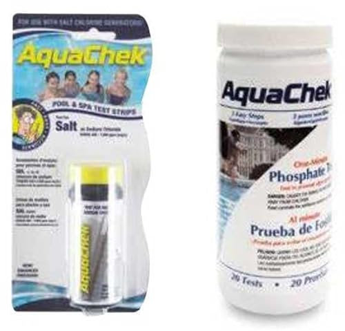 Productos QP - Tiras Reactivas Aquacheck 209099, Tiras con 2 parámetros : Cloro y PH, Ideal para Piscinas y Spas, Blanco