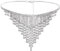 Sethexy Gland Cristal Collier Argent Scintillant Strass Foulard La frange Mariage Boîte de nuit Collier Bijoux Accessoires pour les femmes et les filles