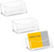 Sixfolo ManYing 3 Pezzi Acrilico Porta Biglietti da Visita Trasparente Espositore Biglietti da Visita Porta Carte da Scrivania Plastica per Ufficio, Contatore, Ricevimento Dell'Hotel