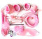 Bondage Set Erótico 10 Piezas Cuero SM Juguetes Sexuales Con Esposas Perfecto Juguetes Eróticos Para Parejas Principiantes (Rosa)