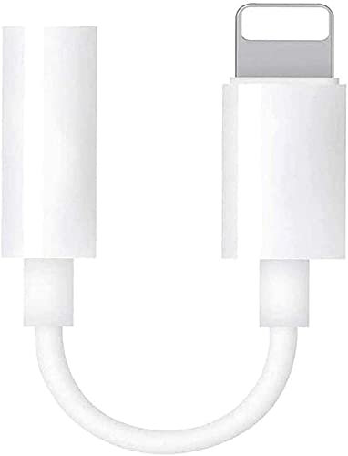 QGSIWEI Headphone Adapter Jack L-ightning to 3.5mm Cord Dongle,Headphone AUX Audio Stereo Connector Compatible with iPhone 13/12/11/XS/XR/X 8 7/iPad/iPod