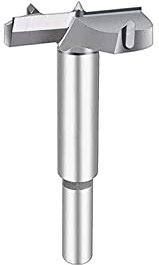 Broca Forstner, broca de madera de acero de tungsteno de 75 mm, herramientas de madera de vástago redondo, broca de perforación Forstner, sierra de agujero para carpintería