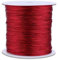 Cavo di nylon per gioielli da 0,8 mm, braccialetto di nylon intrecciato con cordino di raso rosso che fa cordone di filo per nodi cinesi per la creazione di gioielli, 100 m