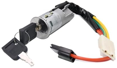 CANTONDZ Cerradura de encendido Interruptor de Barril de Bloqueo de Encendido con 2 llaves 7700765533 Compaible avec Vauxhall Movano Vivaro Renault Opel Nissan 7701038365