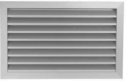 Lüftungsgitter Dalap GRW 300x150 mm aus stranggepresstem Aluminium mit festen Lamellen