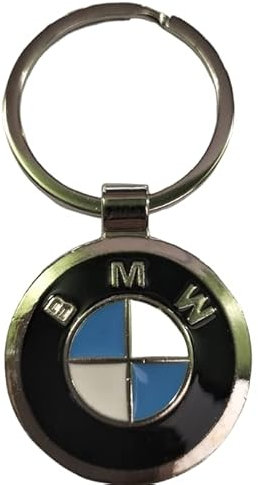 prodigital Porta chiavi compatibile logo Auto in acciaio cromato resistente - Portachiave Auto resistente e Inalterabile (Mod.Smaltato B)