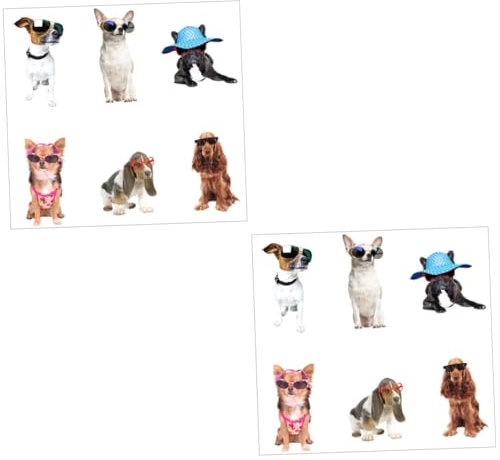 ibasenice 4 Stück wandtattoo hunde dekoration schlafzimmer bedroom decor aufkleber wand wandornament Schlafzimmerdekoration Kreativer Wandaufkleber Kinderzimmer Wandtattoos schmücken