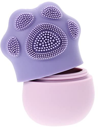 DOITOOL Silicone Facial Massage Ice Roller Cat Claw Design, Reusable Face Ice Roller for Skin Care and Pore Tightening, Purple Facial Icing Tool Comb for Cooling Therapy