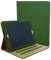 Étui portefeuille à rabat magnétique en cuir de luxe pour iPad 4ème génération 2012, iPad 3ème (2011), iPad 2 (2010), modèles A1458, A1416, A1430, A1403, A1395 (vert et beige)