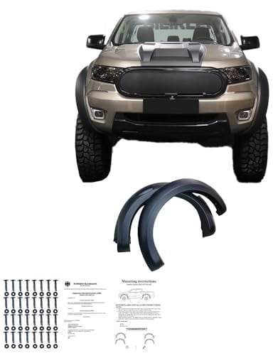 Kotflügelverbreiterungen kompatibel mit FORD Ranger T6 T7 T8 2012 bis 2022 4 Tlg mit ABE TÜV Jumbo