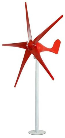 Kit Generatore Eolico 300W/400W Kit Generatore Eolico 12V/24V con 5 Pale for Barca Camper Sistema Generatore Eolico Domestico Turbina Eolica Ad ASSE Verticale(Color:300W,Size:12V)