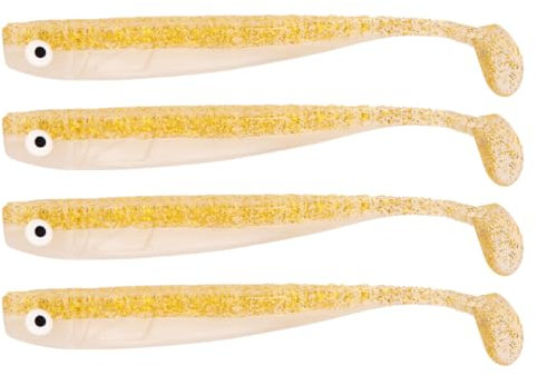 Zanderbait 16cm Blondi, Angelköder, Kunstköder, Zanderbait, Zanderköder, Softbait, Gummifisch, Gummiköder, Lieferumfang 4 Stück.