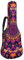 Gitarrentasche für Akustikgitarre mit zwei Taschen, lila, psychedelisches Mandala, Hippie, wasserabweisend, doppelt verstellbarer Schultergurt, Gitarrentasche, Lila Psychedelic Mandala Hippie,