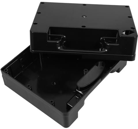 GOOHOCHY Electric Wheelchair Battery Box 24v 12ah Plastic Battery Holder Case Compatible 12v 12ah Two-pack Power Wheelchair Storage Black