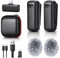 Sunnymark Mini micrófono Lavalier inalámbrico para iPhone/Android/portátil, mini micrófono Plug & Play con receptor USB C y adaptador Lightning, micrófono inalámbrico con clip de reducción de ruido
