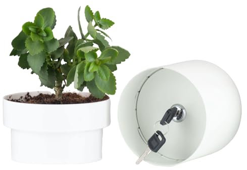 Flower Pot Hidden Safe, Money Hiding Gadgets, Secret Money Stash Spare Key Hider, Flower Pot Key Hider, Storage Box With Lock, For Indoor And Outdoors