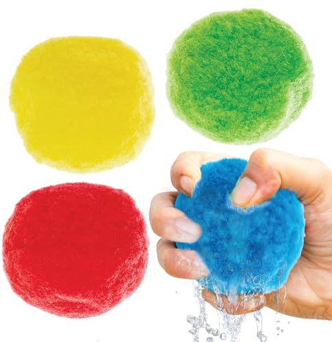 Baker Ross FN538 Reusable Water Balls - Pack of 12, Summer Activities for Kids, Pool Toys for Children