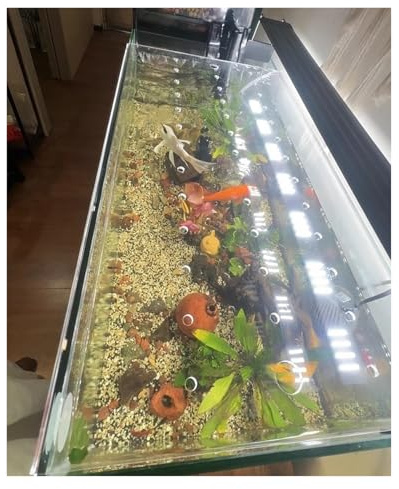 PEYNIR Aquarium Deckel Sprungschutzabdeckung aus Acryl für Aquarien, Katzensichere Terrariendeckel, Sprungschutzdeckel für Aquarien, Aquarienabdeckung mit Loch(L120xW45cm/47.2x17.7in)