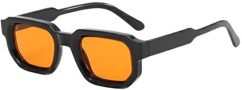 Fgdui Trendy Vintage Square Sonnenbrille, Rectangle Sunglasses Retro Brille, Quadratische Form Sonnenbrille für Damen Herren