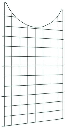 vidaXL Teichzaun Set 8 Stk. 50 x 80 cm Stahl Grün