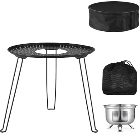 Vroomoto Table de Barbecue Pliante, Table de Camping, Cuisinière D'extérieur pour Le Camping et L'extérieur