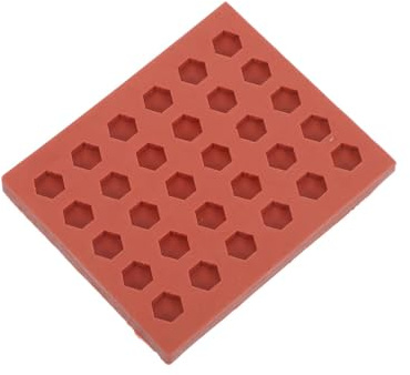 COOPHYA Stampo Resistente e Versatile in Silicone Morbido per Mattoni Miniatura a Forma Esagonale per in Miniatura e Accessori da Costruzione Paesaggistica