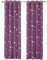 Deconovo Sonnenschutz Vorhang mit Ösen, Verdunklungsgardinen mit Ösen, Ösengardinen Licht Blockieren Dekoschals, 229x117 cm(HöhexBreite), Graulila, 2er Set