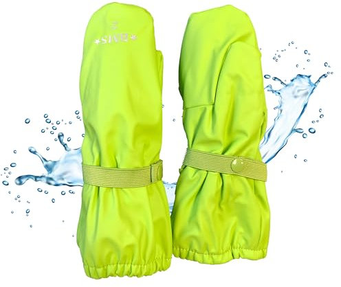 BMS Thermo Buddelhandschuhe mit Fleecefutter (5-8 Jahre, Limette)