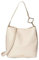 NYZE Damen Hobo Doubleface Deluxe - Handtasche/Henkeltasche Off-White