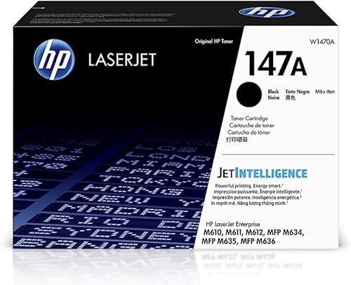 HP 147A (W1470A) Schwarz Original Toner für HP LaserJet Enterprise M611, M612, M635, M636