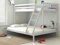 Kid’s Bunk Bed 3FT Single 4FT6 Double Wooden Pine Frame Triple Sleeper Bed for Children’s Bedroom Furniture White