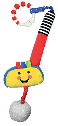 Little Sport Star Baby Golf Club and Ball | Clip-on-Toy-for-Golfers | Suitable from Birth | On the Go or at Home | Baby Gift | Squeaks, Rattles and Crunches - A Sporty Sensory Toy from The Collection