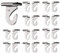 INCREWAY Lot de 20 crochets de plafond en métal haute résistance pour décorations suspendues et plantes dans les salles de classe, la maison et le bureau, 20 à droite et 20 à gauche (blanc)