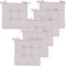 Race Leaf Lot de 6 coussins de chaise de jardin, salle à manger, salon, cuisine, voiture, bureau (beige)