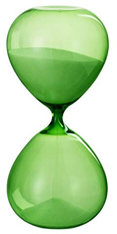 Sablier Design en Verre Echo 30cm Vert
