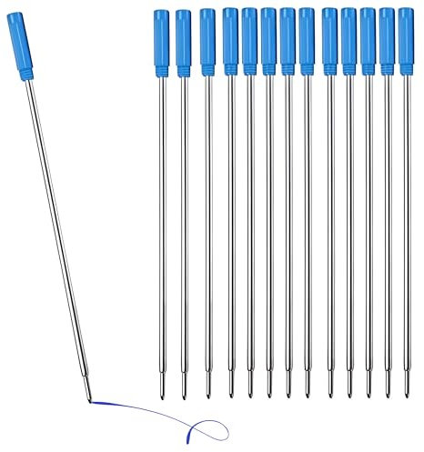 50 x Cross Pen Refill, 11.6cm Ballpoint Pens Blue Ink Pen Refills,Compatible with Cross Pen 8513 Medium Blue Ballpoint Pens,Charmngifts Smooth Writing Pen Medium Size Tip(50)