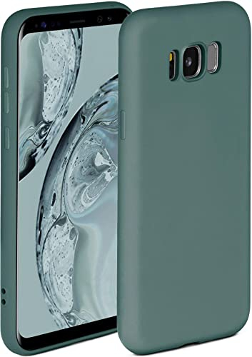 ONEFLOW Soft Case für Samsung Galaxy S8 Plus Hülle aus Silikon mit Kameraschutz, Silikonhülle mit erhöhtem Schutz fürs Display, Backcover Schutzhülle, weiche Handyhülle, Petrol
