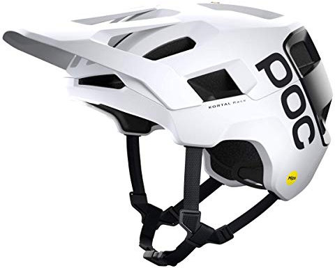 POC Unisex – Erwachsene Kortal Race MIPS Helm, Hydrogen White/Uranium Black Matt, L (59-62cm)