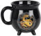 Black New Bone China Litha Cauldron Mug by Anne - 10cm x 10cm (1 Pc.) - Colour Changing Magic Mug, Unique Witchcraft Brew Design - Enchanting Gift - Perfect for Home Decor