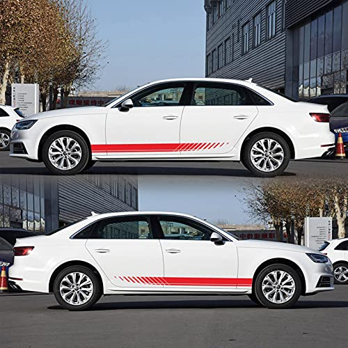 shuangmu Streifen Auto Aufkleber, Auto Vinyl Aufkleber Körperseite Rennstreifen Aufkleber Universal Auto Styling Dekoration Aufkleber für Auto