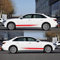 shuangmu Streifen Auto Aufkleber, Auto Vinyl Aufkleber Körperseite Rennstreifen Aufkleber Universal Auto Styling Dekoration Aufkleber für Auto