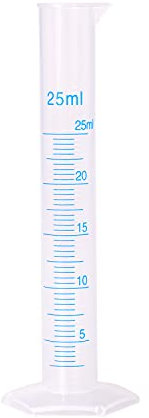 Euvoym 1 bouteille graduée transparente de 25 ml pour mesurer les liquides