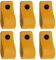 Brute Strength - Ledergriffe für Möbel - Ockergelb - 6 Stück - 12,5 x 2,5 cm - Schrankgriff, Türgriff für Küche, Bad, Schränke, Kommode, Holz