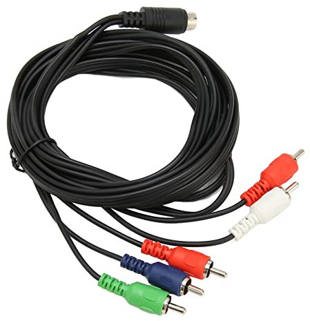 Annadue 10-poliger DIN-Stecker auf 5 X -Phono-Stecker, Audiokabel, für Fernseher, Monitore, Projektoren, AV-Receiver Usw