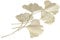 Ginkgo Lösst Wand Höngen, Metall Wand Eisen Simuliert Ginkgo Blötter Höngende Wand Skulptur für Wohnzimmer Büro