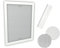 Time4Blinds zanzariera per finestre - zanzariera Senza Foratura, con Telaio in Alluminio zanzariera accorciabile Individualmente - zanzariera a Rete per Mosca – 60x150cm – Cornice Bianca