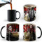 Aigori TWD Kaffeetasse mit Aufschrift Walking Dead, Geschenk für Fans, die Negan mögen, farbwechselnde Keramik-Kaffeetasse (325 ml) – TWD Geschenke für Halloween, Weihnachten, Geburtstag, Männer,